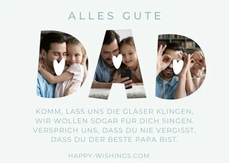 46+ Geburtstagswünsche für Papa lustig & herzlich