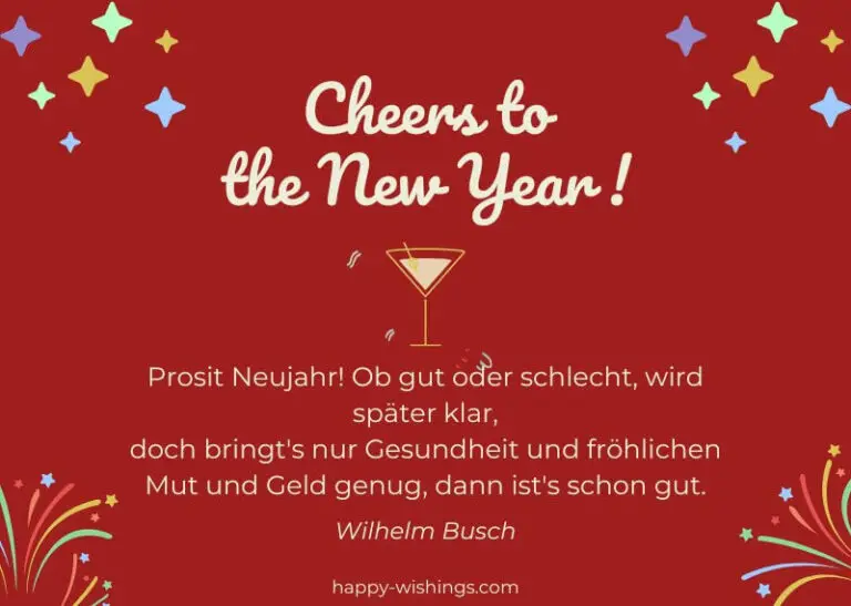 Neujahrswünsche lustig & originell für 2024