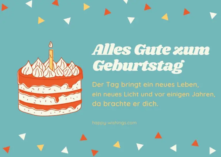 Geburtstagskarte mit Kuchen