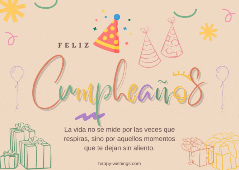 Geburtstagswunsch auf Spanisch auf einer Karte