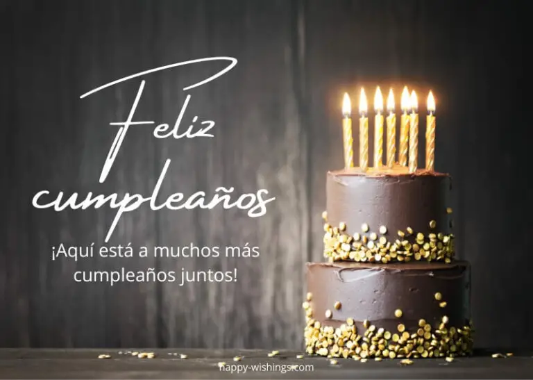 Geburtstagstorte und Glückwunsch auf Spanisch
