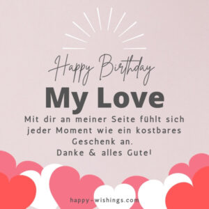 Geburtstagswünsche für den Partner Liebevoll & lustig