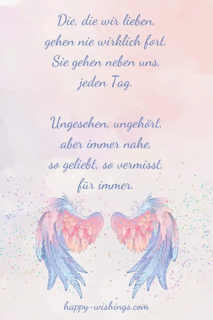 Geburtstagswünsche in den Himmel 🌈 für Verstorbene