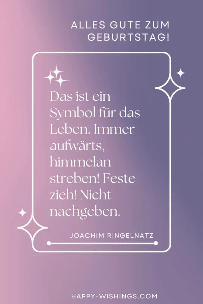 Geburtstagsgedichte von Ringelnatz Das sind die schönsten >>