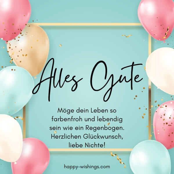 36+ Geburtstagswünsche für die Nichte lustig & schön