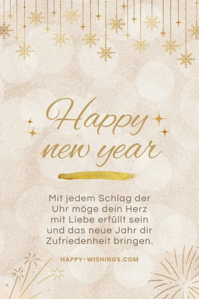 Liebevolle Neujahrswünsche Herzliche Wünsche zum Neuen Jahr